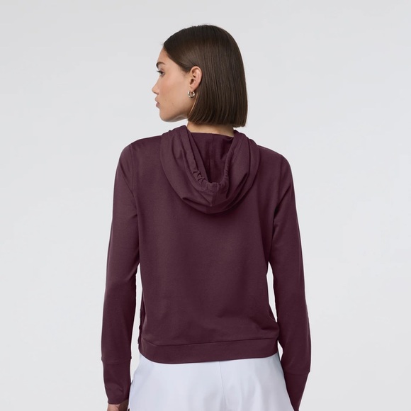 Vuori halo essential hoodie pullover dreamknit S cerise heather - Picture 2 of 7